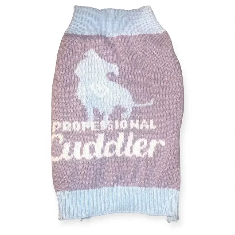 Professional cuddler dog sweater